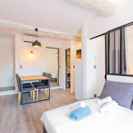 Chez Dominique - 2 Chbres 2-6pers Centre Migrainier T3 With Ac Apartman Antibes